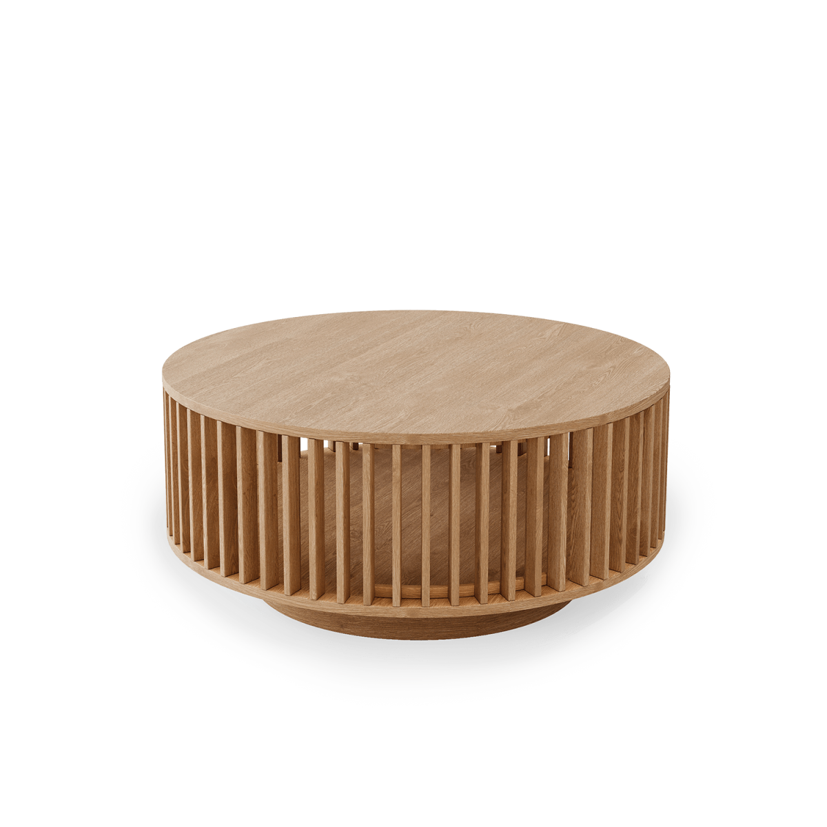 Stolik kawowy okrągły Giostra 90 z drewna meble Fondu