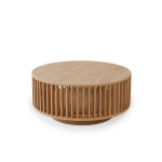 Stolik kawowy okrągły Giostra 90 z drewna meble Fondu